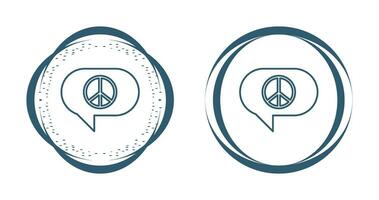 Peace Chat Vector Icon