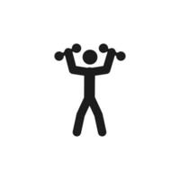 set icon sport fitness. solid glyph style icon vector