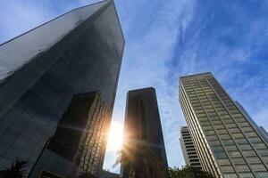 argentina, buenos aires panorámico financiero centrar horizonte y negocio desarrollo centrar foto