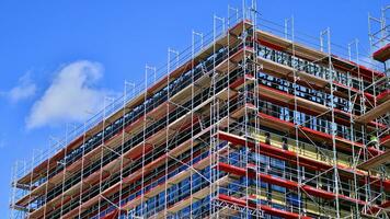 Warsaw, Poland. 29 July 2023. Office building Lakeside under construction. photo