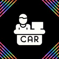 Car Rental Counter Vector Icon