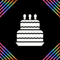 Birthday cake Vector Icon