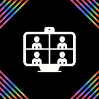 Video Conferencing Vector Icon