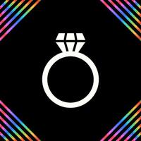 Diamond ring Vector Icon