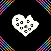 Heart shaped cookies Vector Icon