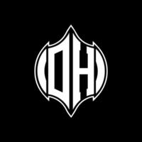 OH letter logo design. OH creative monogram initials letter logo concept. OH Unique modern flat abstract vector letter logo design.