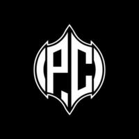 PC letter logo design. PC creative monogram initials letter logo concept. PC Unique modern flat abstract vector letter logo design.