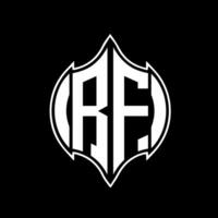 RF letter logo design. RF creative monogram initials letter logo concept. RF Unique modern flat abstract vector letter logo design.