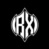 RX letter logo design. RX creative monogram initials letter logo concept. RX Unique modern flat abstract vector letter logo design.