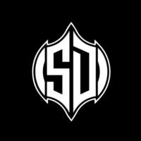 SD letter logo design. SD creative monogram initials letter logo concept. SD Unique modern flat abstract vector letter logo design.