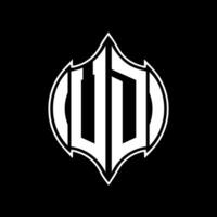 UD letter logo design. UD creative monogram initials letter logo concept. UD Unique modern flat abstract vector letter logo design.