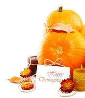 Thanksgiving holiday decoration border photo