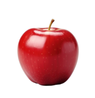 Red ripe apple isolated png