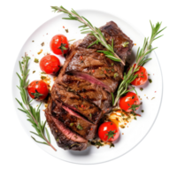 Beef steak with tomatoes png