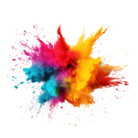 Colorful Holi paint isolated png