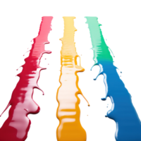 Colorful paints isolated png