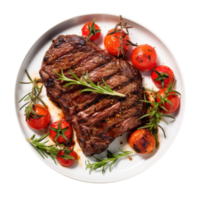 Rindfleisch Steak mit Tomaten png