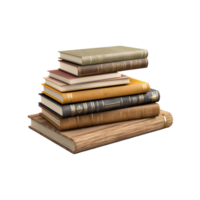 Stack of book isolated png