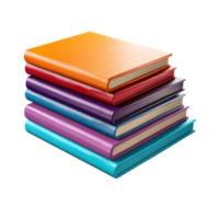 Stack of book isolated png