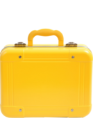 Yellow suitcase isolated png