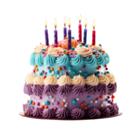 aniversário bolo isolado png