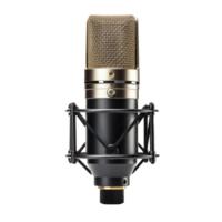 Professional studio microphone isolated png