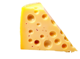 Jaune pièce de fromage isolé png