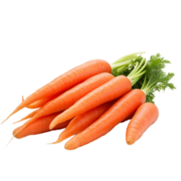 Ripe orange carrot isolated png