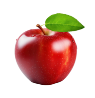 Red ripe apple isolated png