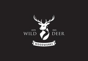 this is a a unique deer logo design for your business vector