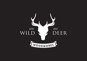 this is a a unique deer logo design for your business vector