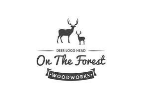 this is a a unique deer logo design for your business vector