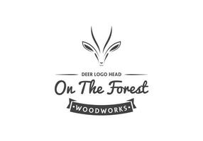 this is a a unique deer logo design for your business vector