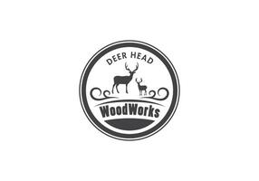 this is a a unique deer logo design for your business vector