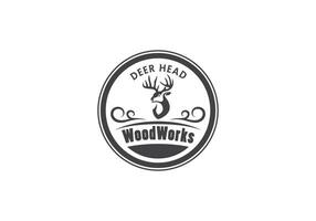 this is a a unique deer logo design for your business vector