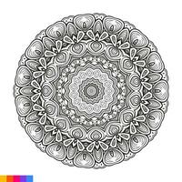 Mandala Art for coloring book. Clean Decorative round ornament. Oriental pattern, Vector illustration Coloring book page. Circular pattern in form of mandala for Henna, Mehndi, tattoo, decoration.