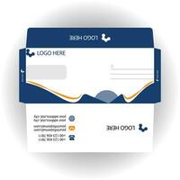 Vector corporate envelope template or envelope design.