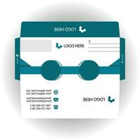 Vector corporate envelope template or envelope design.