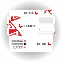 Vector corporate envelope template or envelope design. photo