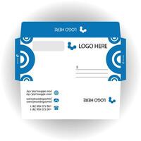 Vector corporate envelope template or envelope design.