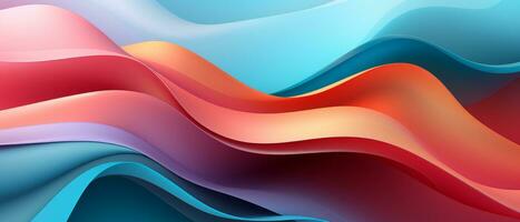 abstract colorful wave background photo