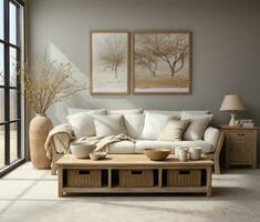 Living room with sofa photo