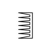 Brush for Hair Simple Minimalistic Outline Icon. Perfect for web sites, books, stores, shops. Editable stroke in minimalistic outline style vector