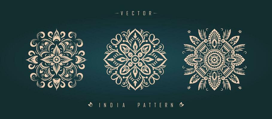 Indian traditional pattern Asian pattern