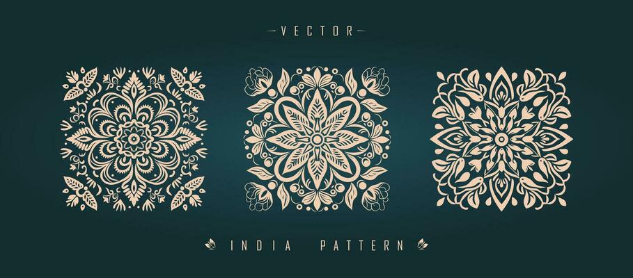 Indian traditional pattern Asian pattern