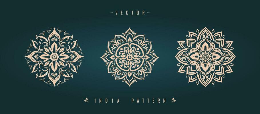 Indian traditional pattern Asian pattern