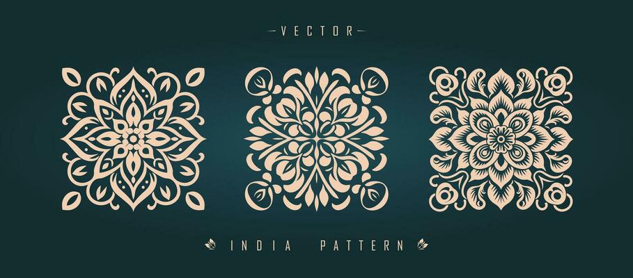 Indian traditional pattern Asian pattern
