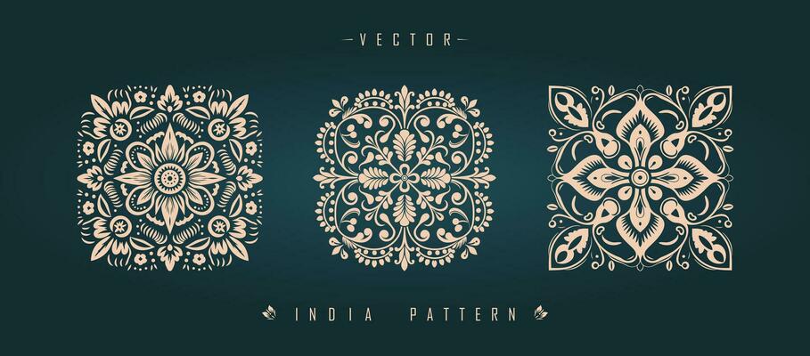Indian traditional pattern Asian pattern