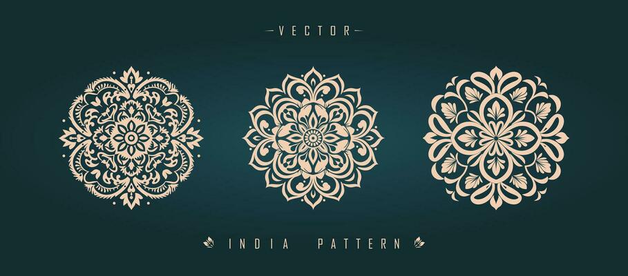 Indian traditional pattern Asian pattern