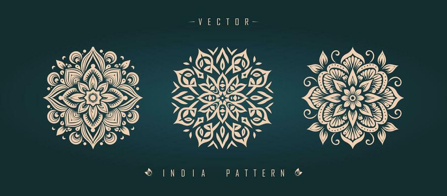 Indian traditional pattern Asian pattern